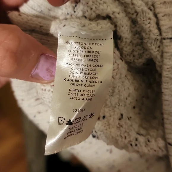 White Loft Sweater (speckled) - Picture 3 of 6